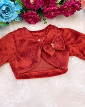 Bolero Marsala com Enfeite de Lacinho
