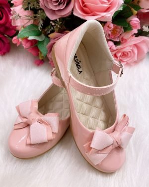 Sapatilha Flor Di Mila Fashion Rosa Bebê