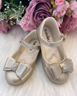 Sapatilha Flor Di Mila Alice Dourado