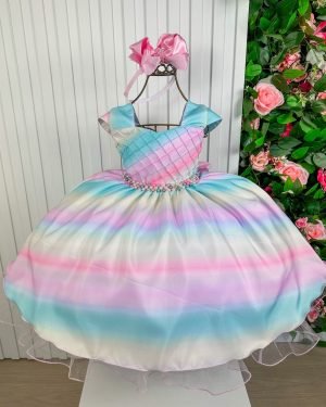 Vestido Infantil Giovanella/Giovanela Colorido – Arco