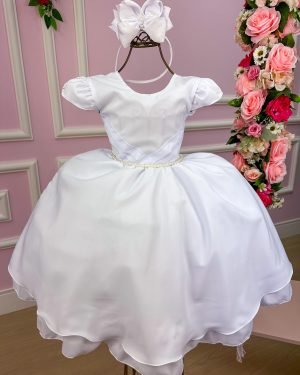 Vestido Belle Fille Branco Mavie