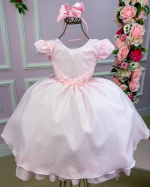 Vestido Belle Fille Rosa Bebe Mavie