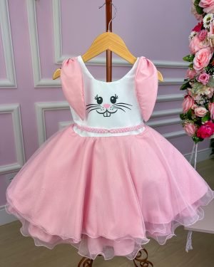 Vestido Lig Lig Tematico Pascoa Coelhinho/Coelho