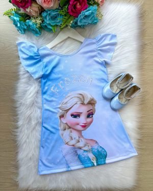 Trapezio Frozen Azul Bebe