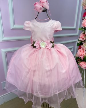 Vestido Juvenil Vila Lele Luiza Rosa Bebe