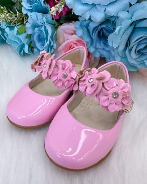 Sapatilha Bruninha Flores Rosa