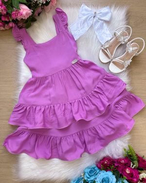 Vestido Banana Club Mariana Modinha Lilas