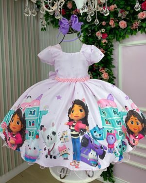 Vestido Tematicos da Gigi A Casa Mágica da Gaby