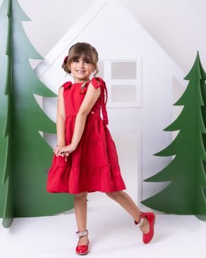 Vestido Blogueirinha Vermelho Cerejinha