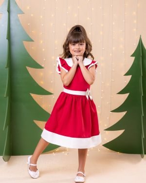 Vestido Blogueirinha Camile Vermelho - Natal