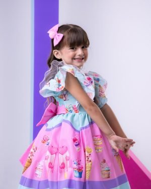 Vestido Tematicos Kids Doces - Doceria - Candy