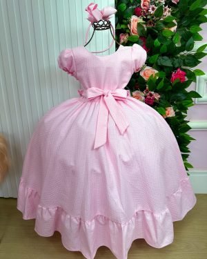 Vestido Giovanella/Giovanela Longo Duda Rosa Bebe