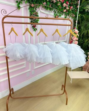 Saiote Saia de Armação Infantil Daminha C/armação Anágua Ves