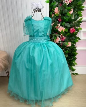 Vestido Marie Longo Mel Verde Tïffany