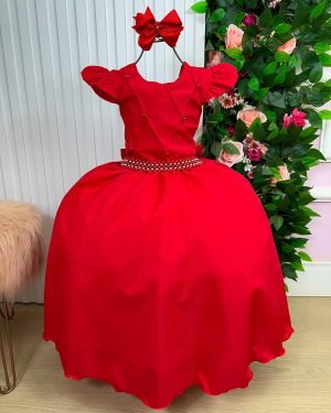Vestido Ysa Kids Ariane Longo Vermelho