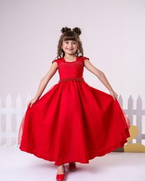 Vestido Giovanella/Giovanela Longo Valentina Vermelho
