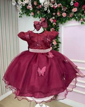 Vestido Marie Maite Jardim Encantado Marsala