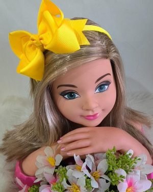 Tiara Belli Laço Amarelo
