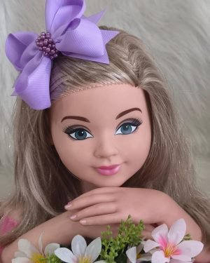 Laço Belli Bico de Pato Lilas Miolo de Perolas
