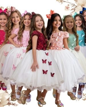 Vestido Juvenil - Midi Vila Lele Sabrina + Saiote