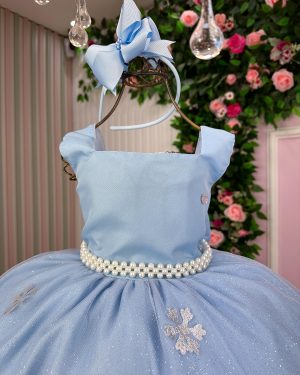 Vestido Tematico Princesa Gelo