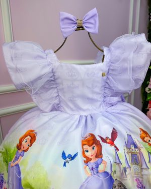 Vestido Temáticos Kids Princesa Sofia