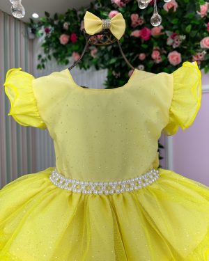 Vestido Ysa Kids Belinda Amarelo