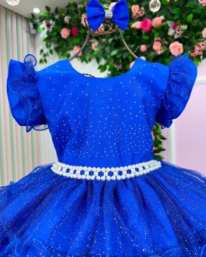 Vestido Ysa Kids Belinda Azul Royal