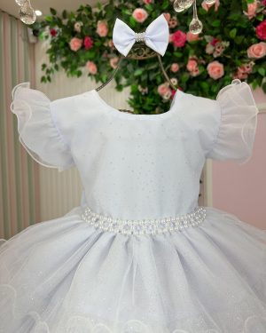 Vestido Ysa Kids Belinda Branco