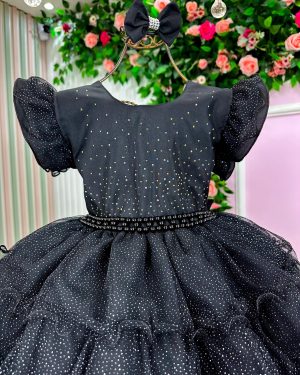 Vestido Ysa Kids Belinda Preto