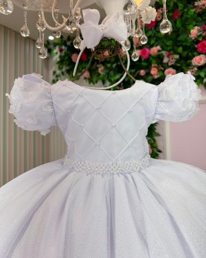 Vestido Bella Child Veronica Branco