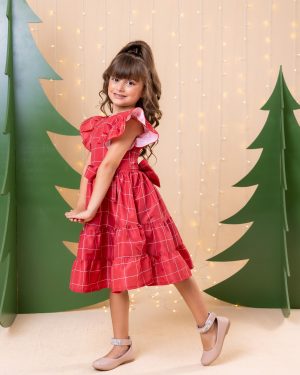 Vestido Banana Club Natal Patty Vermelho