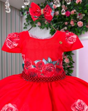 Vestido Mimadine Melina Vermelho Natal