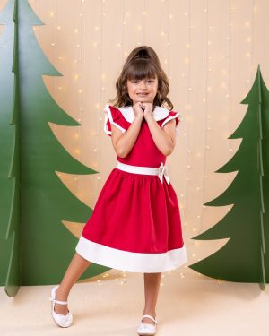 Vestido Blogueirinha Camile Vermelho - Natal