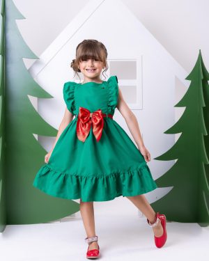 Vestido Blogueirinha Natali Verde - Natal