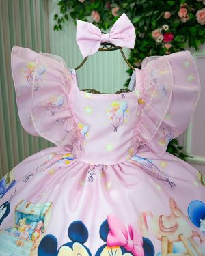 Vestido Temáticos Kids Turma Mickey Mouse Baby Disney