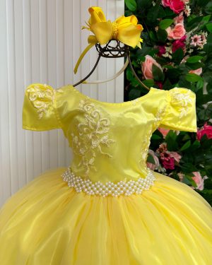 Vestido Enjoy Longo Jaqueline Amarelo