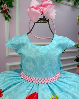 Vestido Infantil Temáticos da Gigi Ariel - A Pequena Sereia
