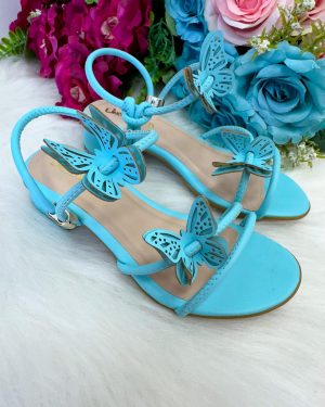 Sandalia Flor Di Mila Laise Borboletas Azul