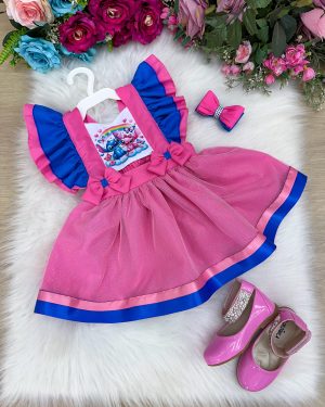 Romper/Vestido Princesa Belli Tematico Stitch e Angel