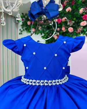 Vestido Ysa Kids Francine Azul Royal