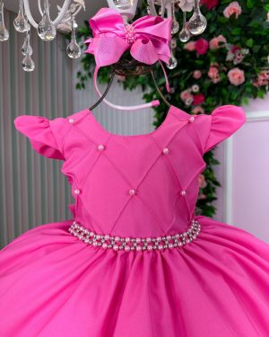 Vestido Ysa Kids Francine Rosa Chiclete