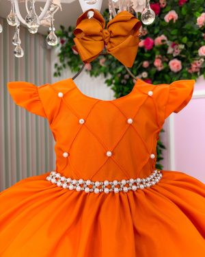 Vestido Ysa Kids Francine Terracota