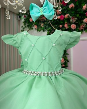 Vestido Ysa Kids Francine Verde Oliva
