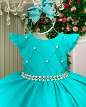 Vestido Ysa Kids Francine Verde Tiffany