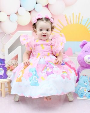 Vestido Temáticos Kids Ursinho Carinhosos