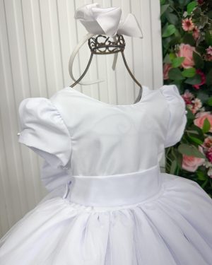 Vestido Vila Lele Longo Selena Branco