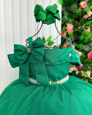 Vestido Banana Club Longo Doce Elegancia Verde Bandeira