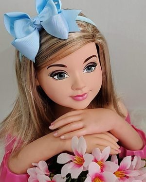 Tiara Belli Laço Azul Bebe