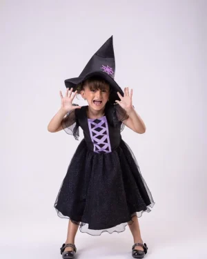 Vestido Tematicos Kids Halloween Encanto Sombrio